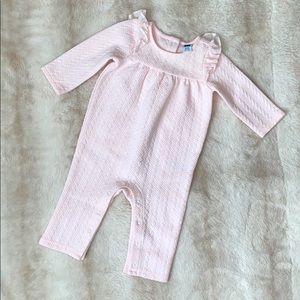 Janie + Jack pink knit one piece. Brand new 💕